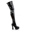 Pleaser - ELECTRA3000Z Bottes cuissardes à plateforme - Noir Product image